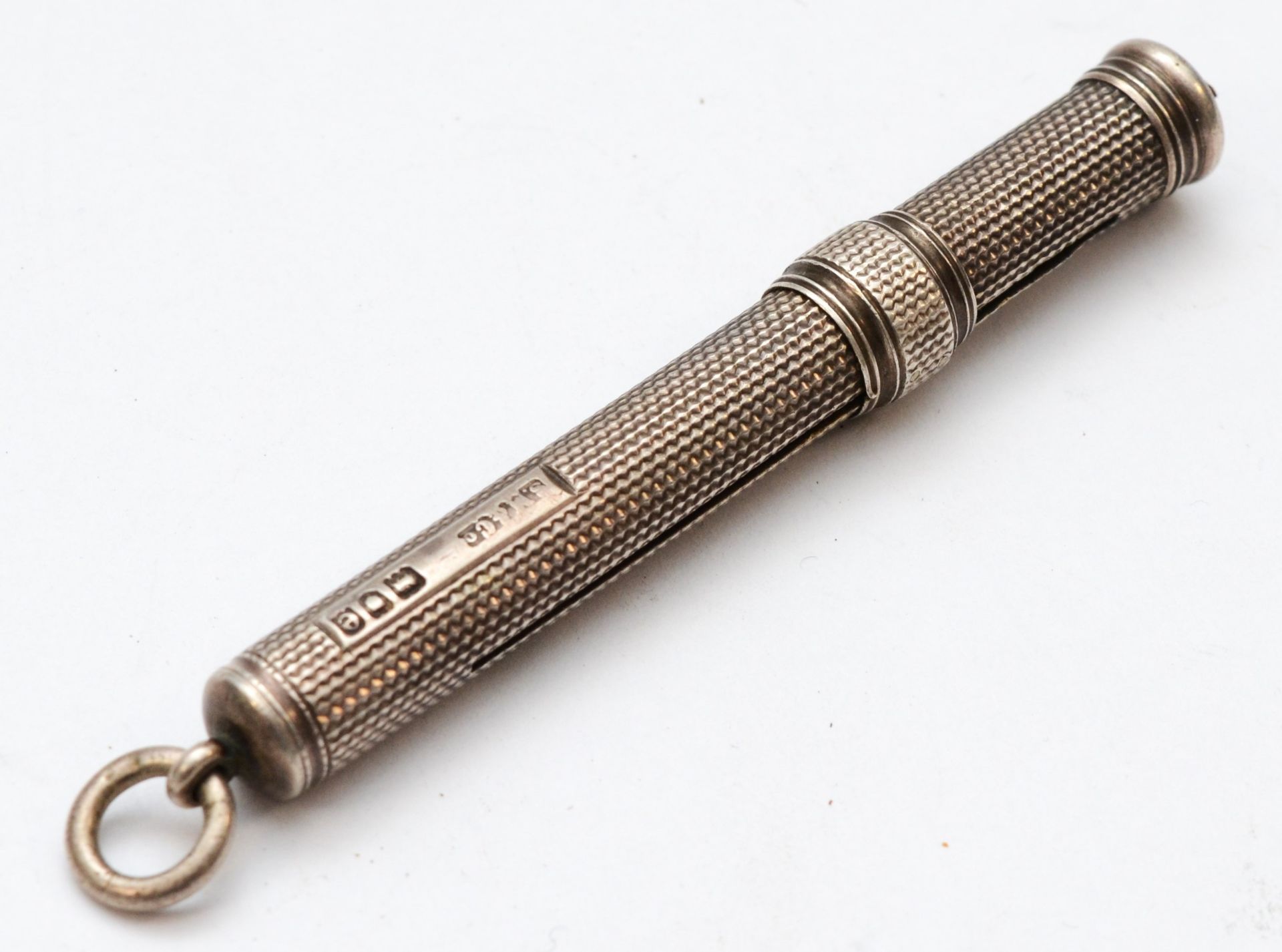 A Victorian silver slide action pencil, by Morden & Co., London 1900, 7.5cm - Image 2 of 2