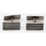 A Norwegian silver pair of cufflinks, by Aksel Holemsen, 9gm