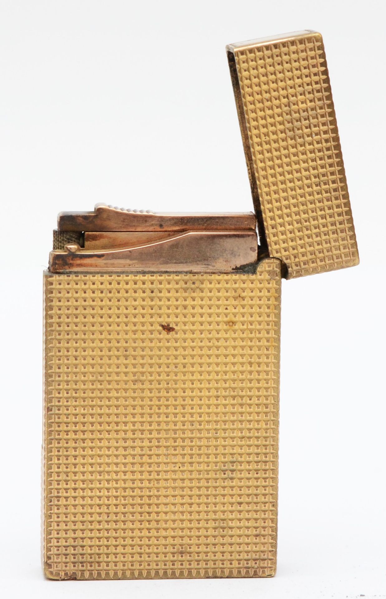 S.T. Dupont, a gold plated gas lighter, serial number 81DFK68. - Image 2 of 3