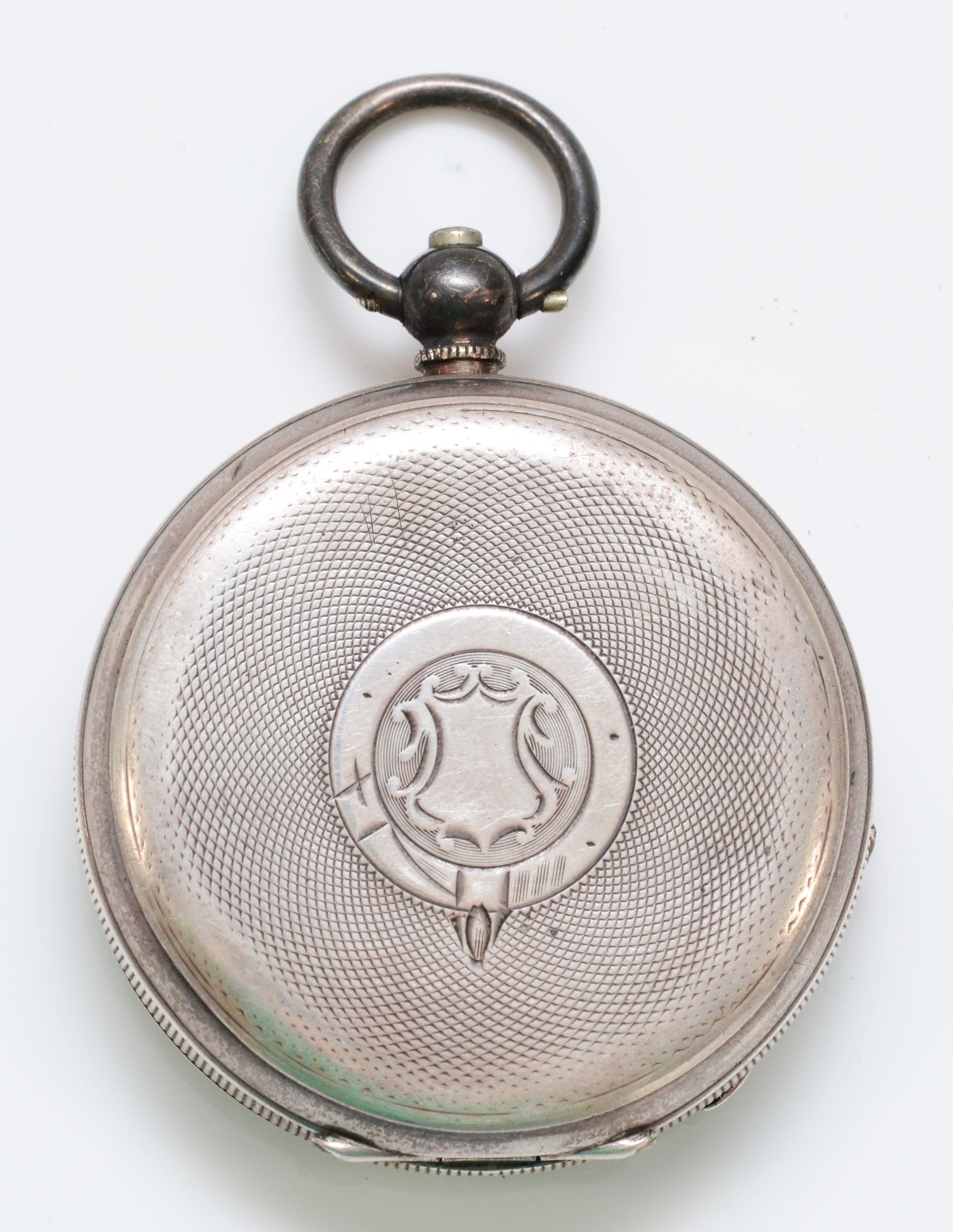 Kay's Triumph, silver key wind open face pocket watch, London import 1910, 50mm, working when - Image 2 of 3