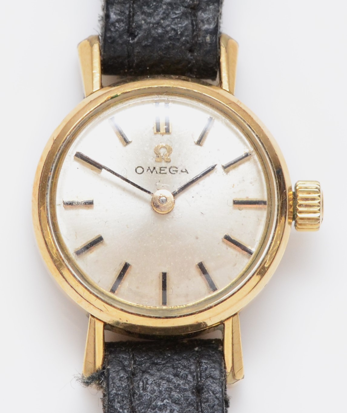 Omega, a gold plated manual wind ladies wristwatch, ref 511.073, 17 jewel movement number 21,019,