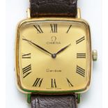 Omega, a gold plated manual wind gentleman's wristwatch, ref511.415, the movement numbered 37,183,