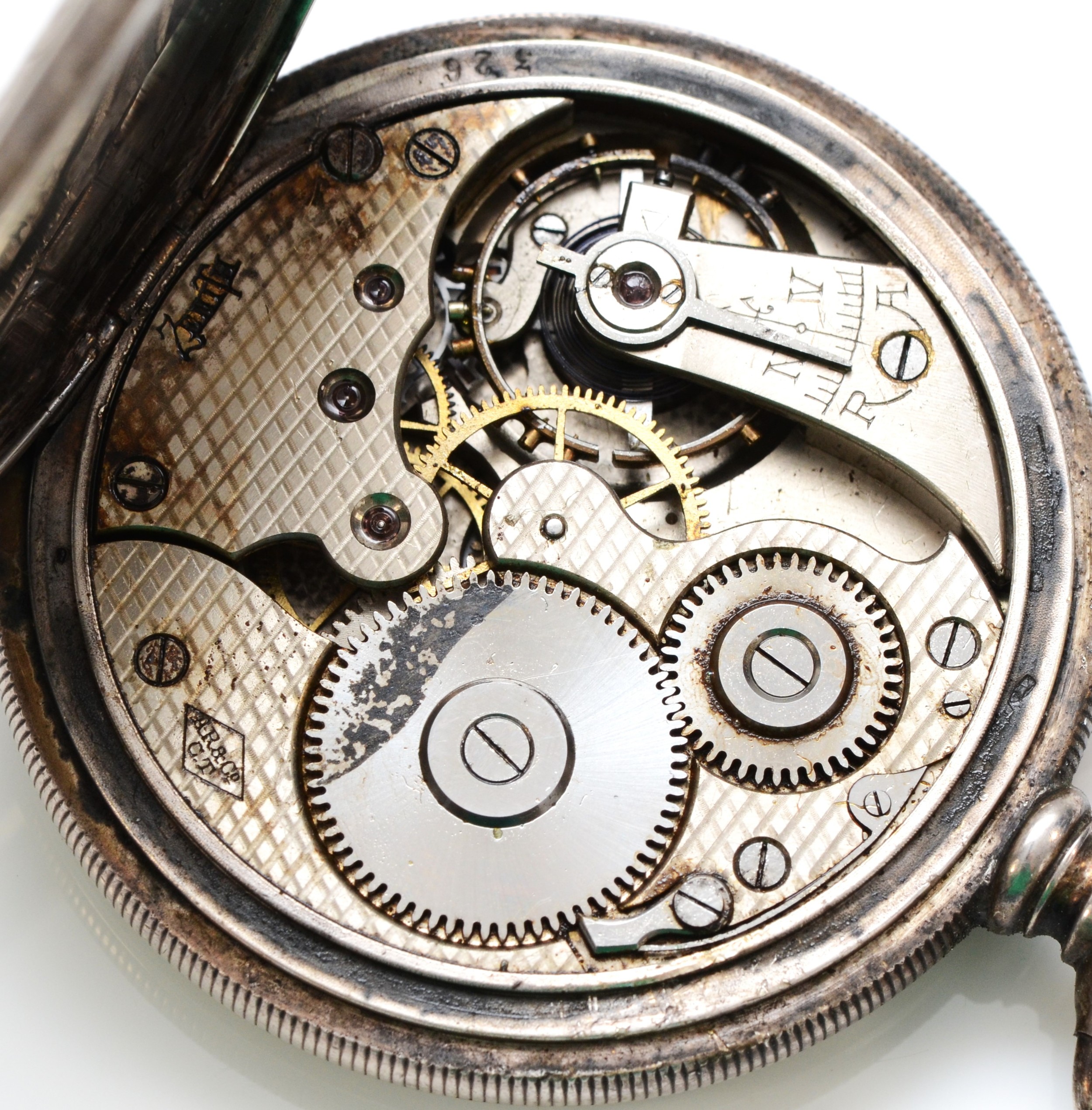 Zenith, a silver keyless wind open face pocket watch, Swiss silver case, 48mm, working when - Image 3 of 3
