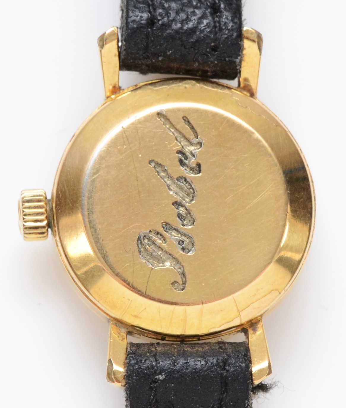 Omega, a gold plated manual wind ladies wristwatch, ref 511.073, 17 jewel movement number 21,019, - Image 3 of 3