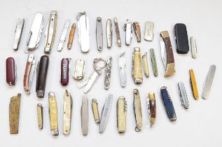 A large collection of mid 20th century and later pocket penknives.