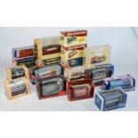 A collection of diecast models of buses, makers to include Corgi, Matchbox and Atlas, boxed as new.