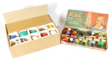 A set of 1950s Noma electric 'Bubble-Lites' in original box, together with a boxed set of 1970s '