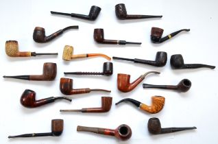 A collection of 20th century smokers pipes, to include Meerschaum, Bruyere, Rocket, Burlington and