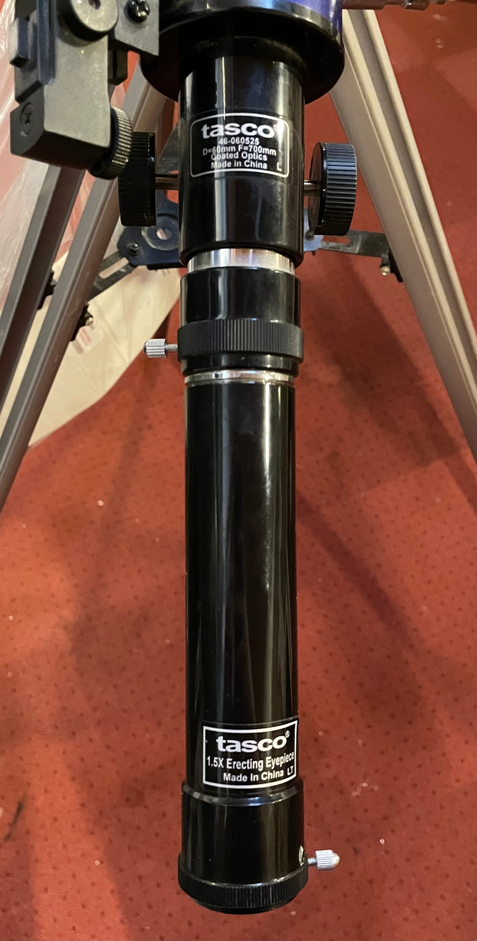 A modern Tasco 'Galaxsee' telescope on adjustable trypod, with accessories and instruction manual. - Image 2 of 3