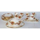 Royal Albert 'Country Roses' Sixty four piece dinner/tea service, together with associated