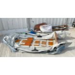 A Maryland 99 rigid inflatable RIB boat, model 209640, 187cm long, with accessories to include oars,