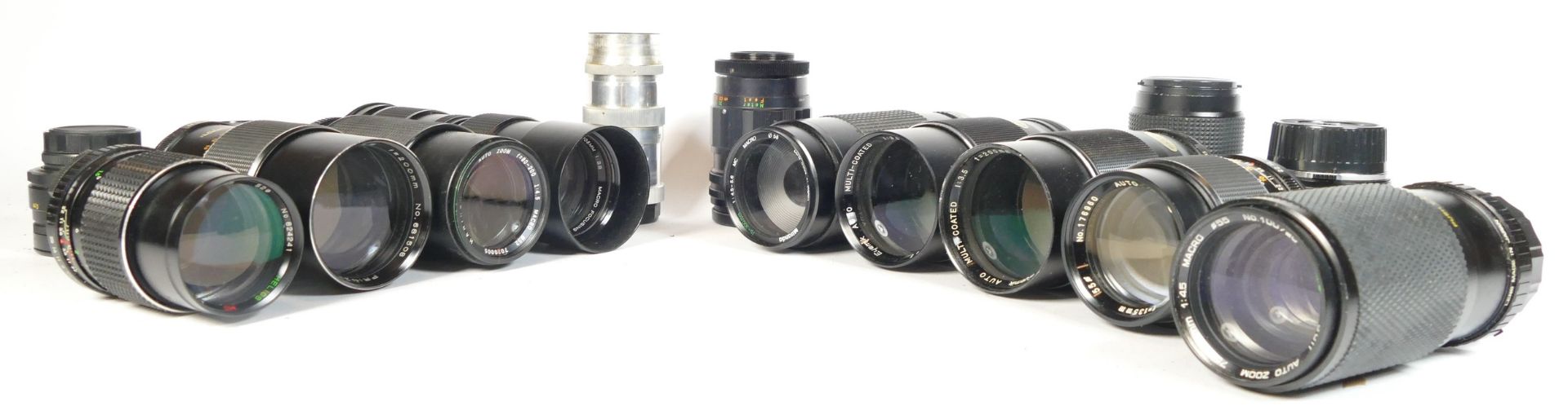 Eight SLR vintage film cameras to include a Zenit E, a Praktica BC1, a Ricoh KR10 and a Zenit II. - Image 4 of 4
