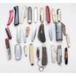 A large collection of mid 20th century and later pocket penknives.