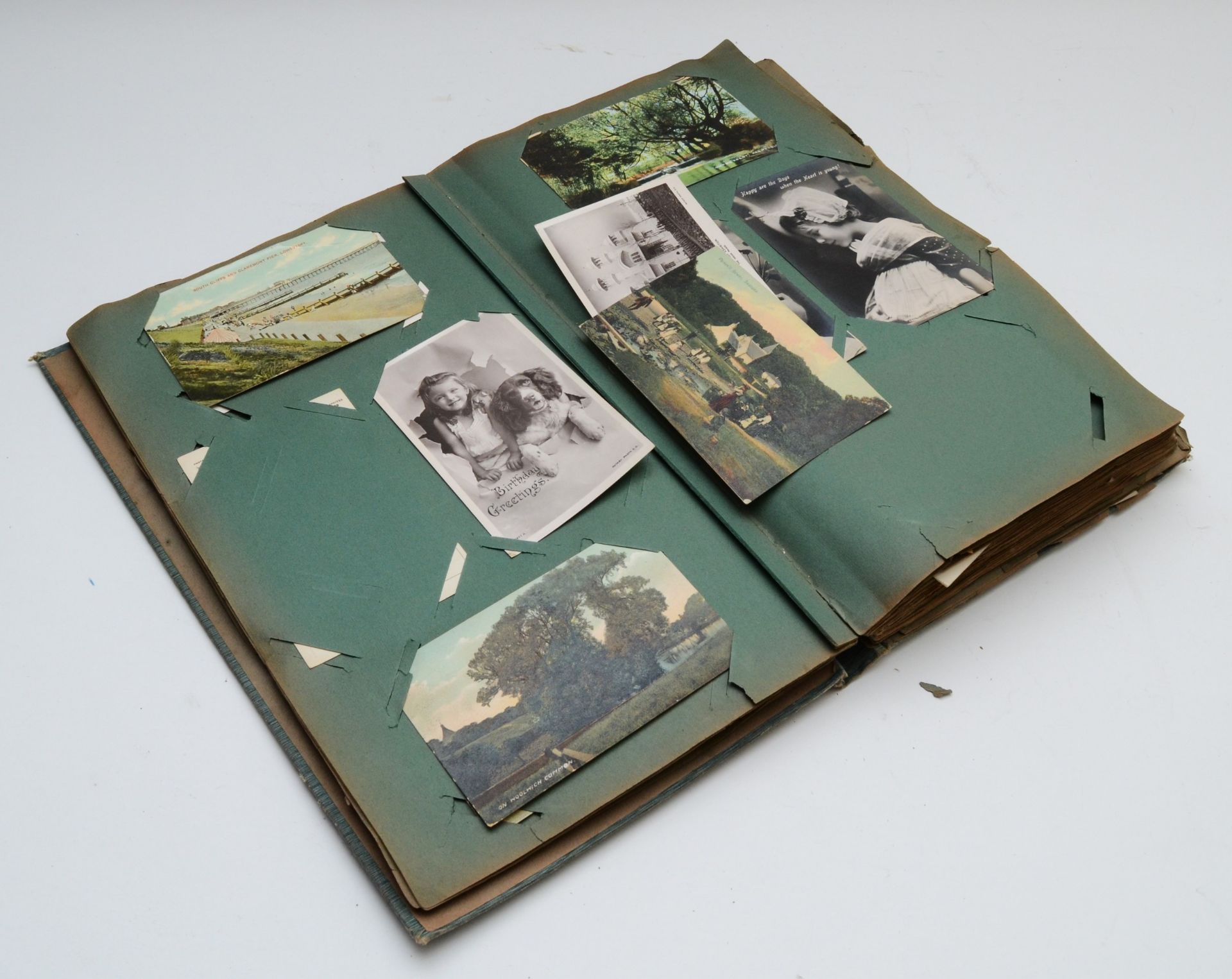 A postcard album and contents including over two hundred topical postcards, dating from early to mid - Image 3 of 3