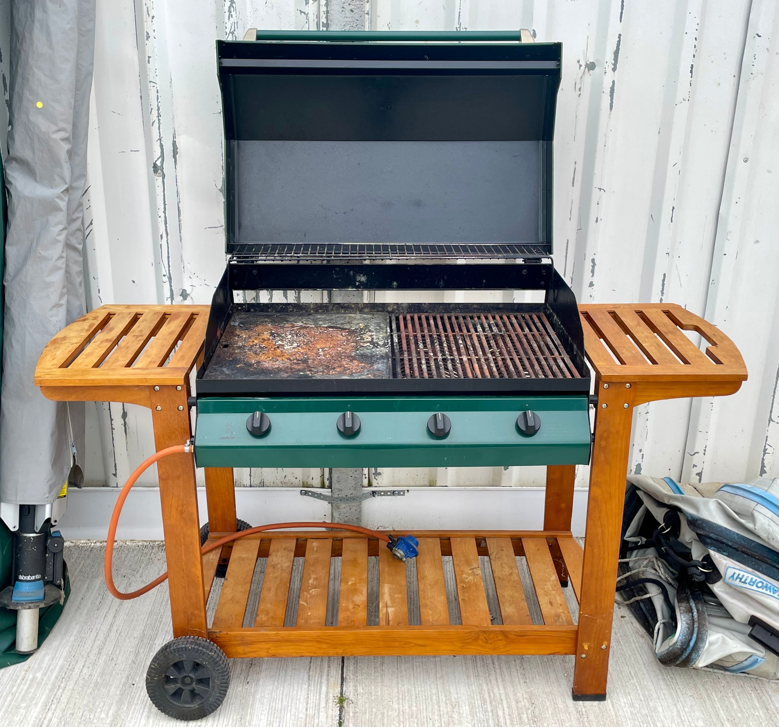 An Outback gas fired trolley BBQ. - Image 2 of 4