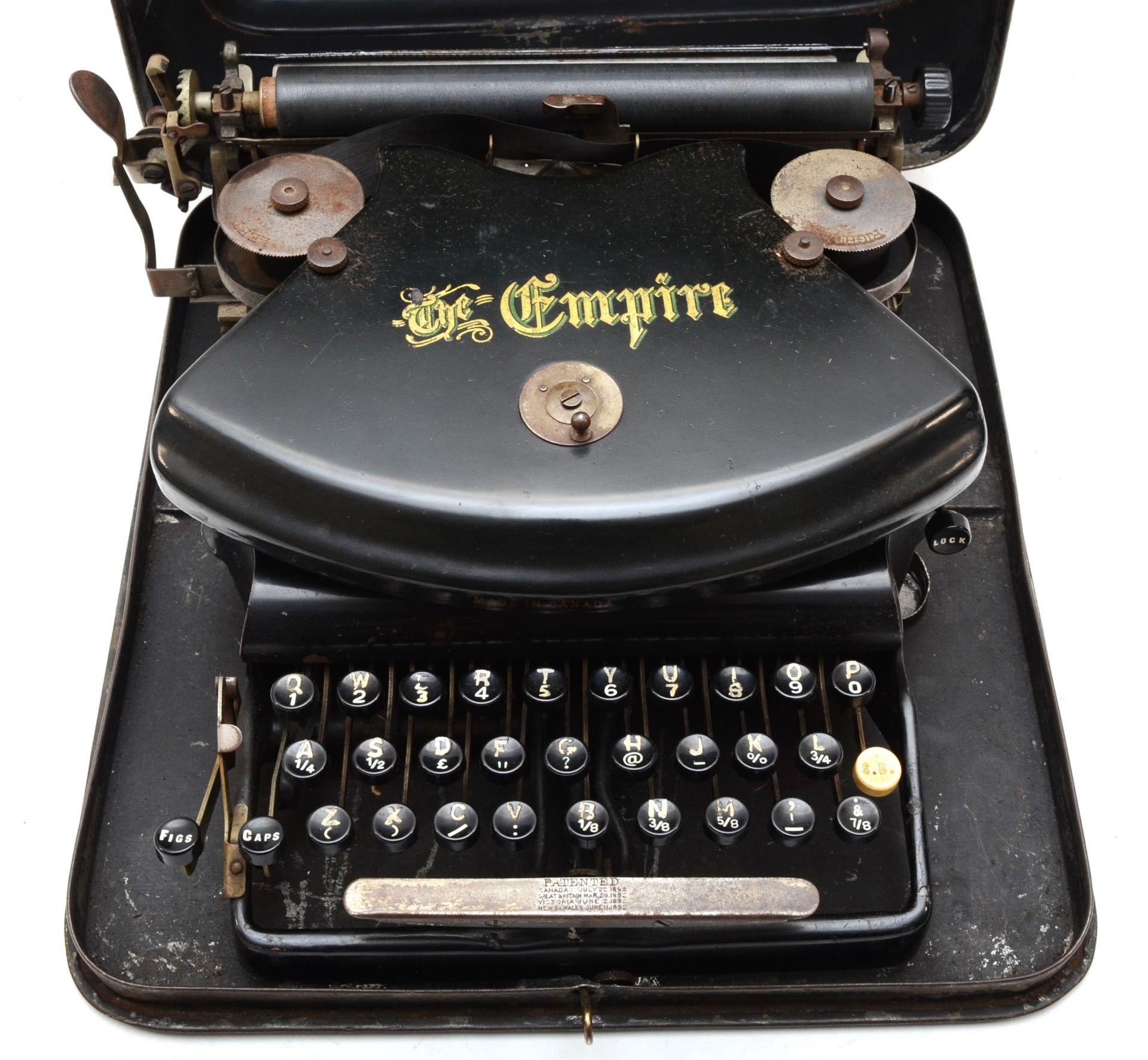 The Empire Typewriter, early 1900’s designed by Parker Wellington Kidder, (Patent applied for 1896 - Image 2 of 4
