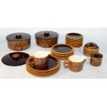 A collection of Hornsea Bronte pattern dinnerware pieces.
