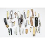 A large collection of mid 20th century and later pocket penknives.