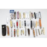 A large collection of mid 20th century and later pocket penknives.