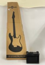 A modern 'Gear4Music ' electric guitar, to include gig bag, jack cable, amp, tuner, original box