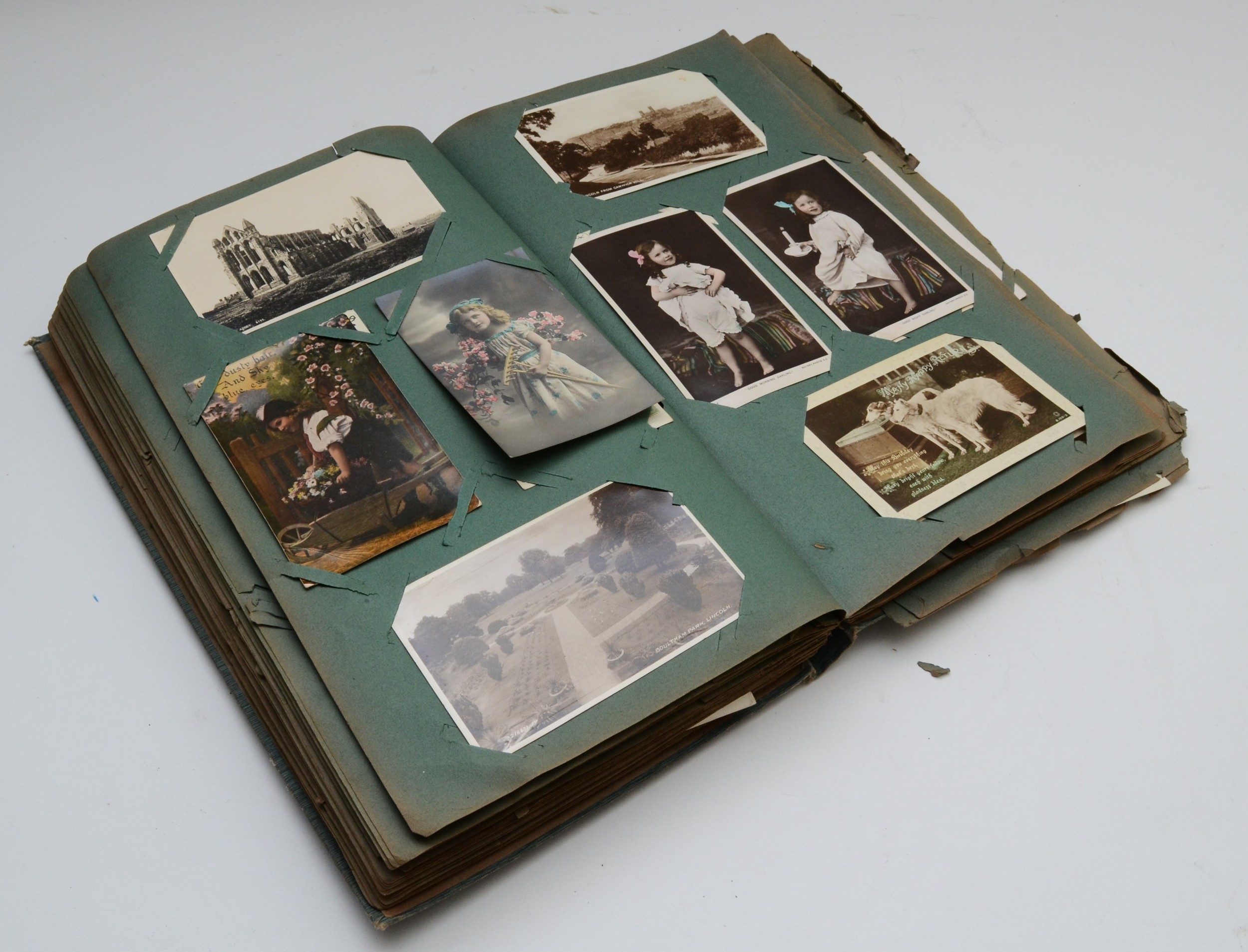A postcard album and contents including over two hundred topical postcards, dating from early to mid - Bild 2 aus 3
