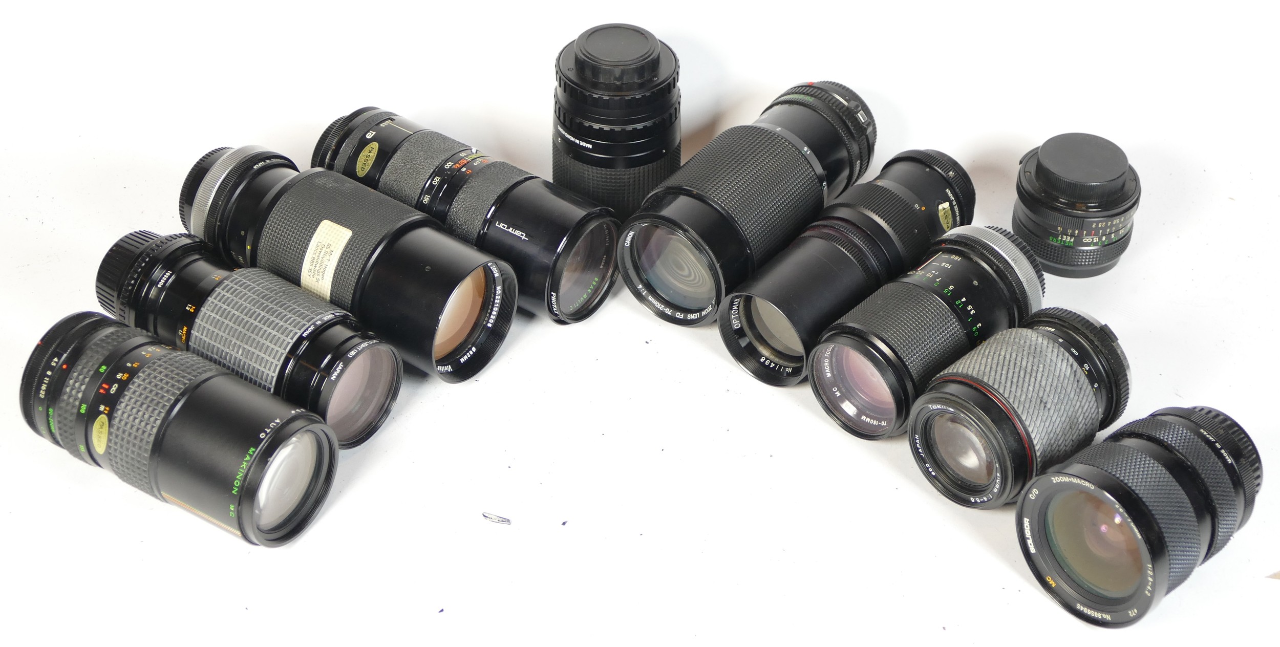 Ten SLR vintage film cameras to include a Colora Zeiss Ikon, a Hanimex R, a Zenit E and a Zenit B. - Bild 3 aus 4