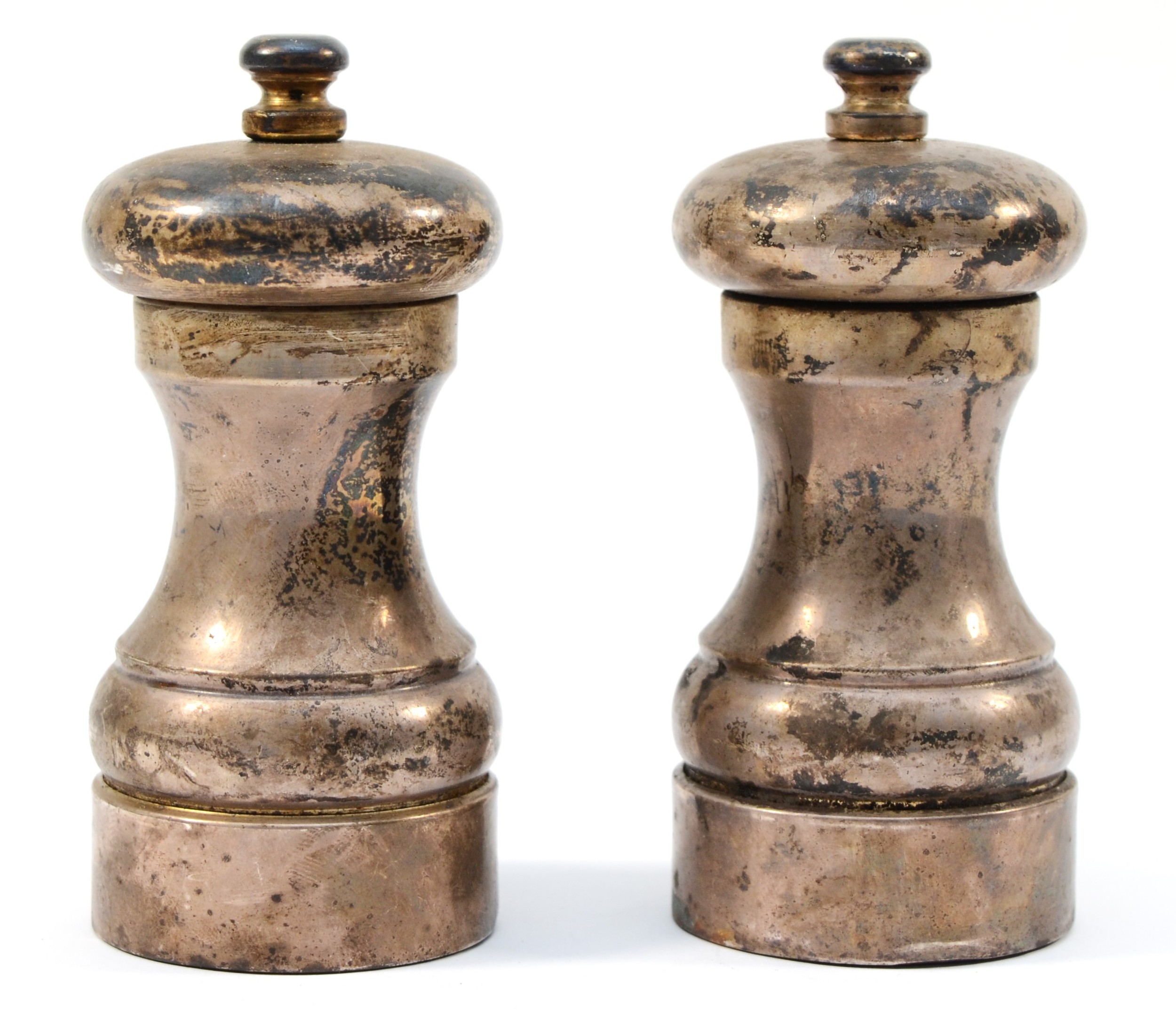 A pair of silver salt and pepper grinders, London 1995, with Peter Piper Super Saltmill and - Image 2 of 3