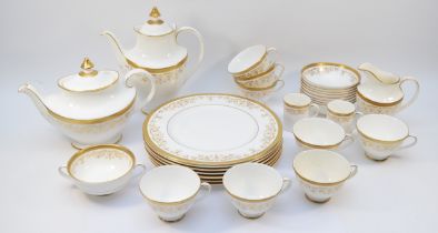 A Royal Doulton Belmont pattern dinner service, comprising sixty six pieces, including tea &