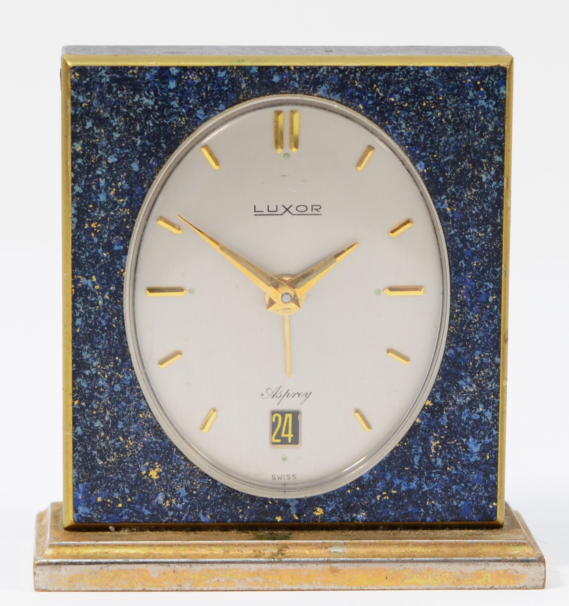 A 1920s Art Deco Jaeger traveling alarm clock, plated copper folding case, the dial stamped Jaeger - Image 6 of 7
