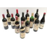 Thirteen bottles of red wine to include a 2014 Cabalie, a 1990 Goerde Hoop and a 1978 Cote De Beaune