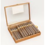 *** WITHDRAWN FROM AUCTION *** Cohiba Esplendidos, twenty two cigars in a glass lidded wooden case
