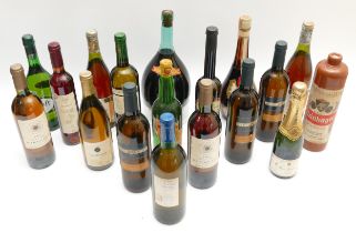 Eighteen bottles of various alcohol to include a 1997 Miranda Brothers Sauvignon blanc, a Croft