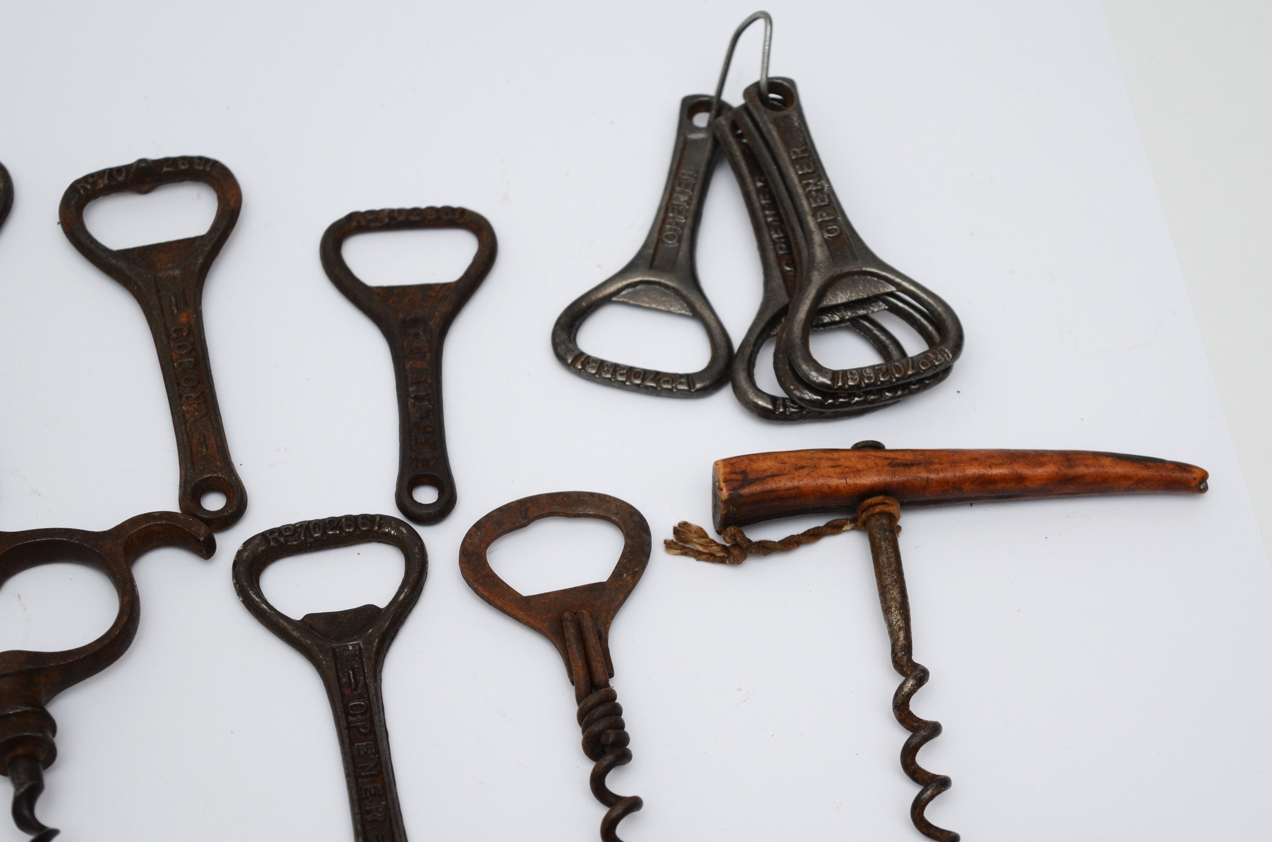 A collection of early 20th century and later corkscrews/bottle openers, including T-handle - Image 2 of 3