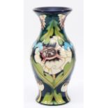 Emma Bossons for Moorcroft Pottery, baluster form vase decorated in the Hartgring pattern, limited