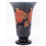 A large Moorcroft pomegranate pattern vase c.1920s, of flared form, tubelined and hand-painted in