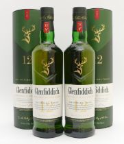 Two bottles of Glenfiddich single malt Scotch whisky, 40%, 70cl each