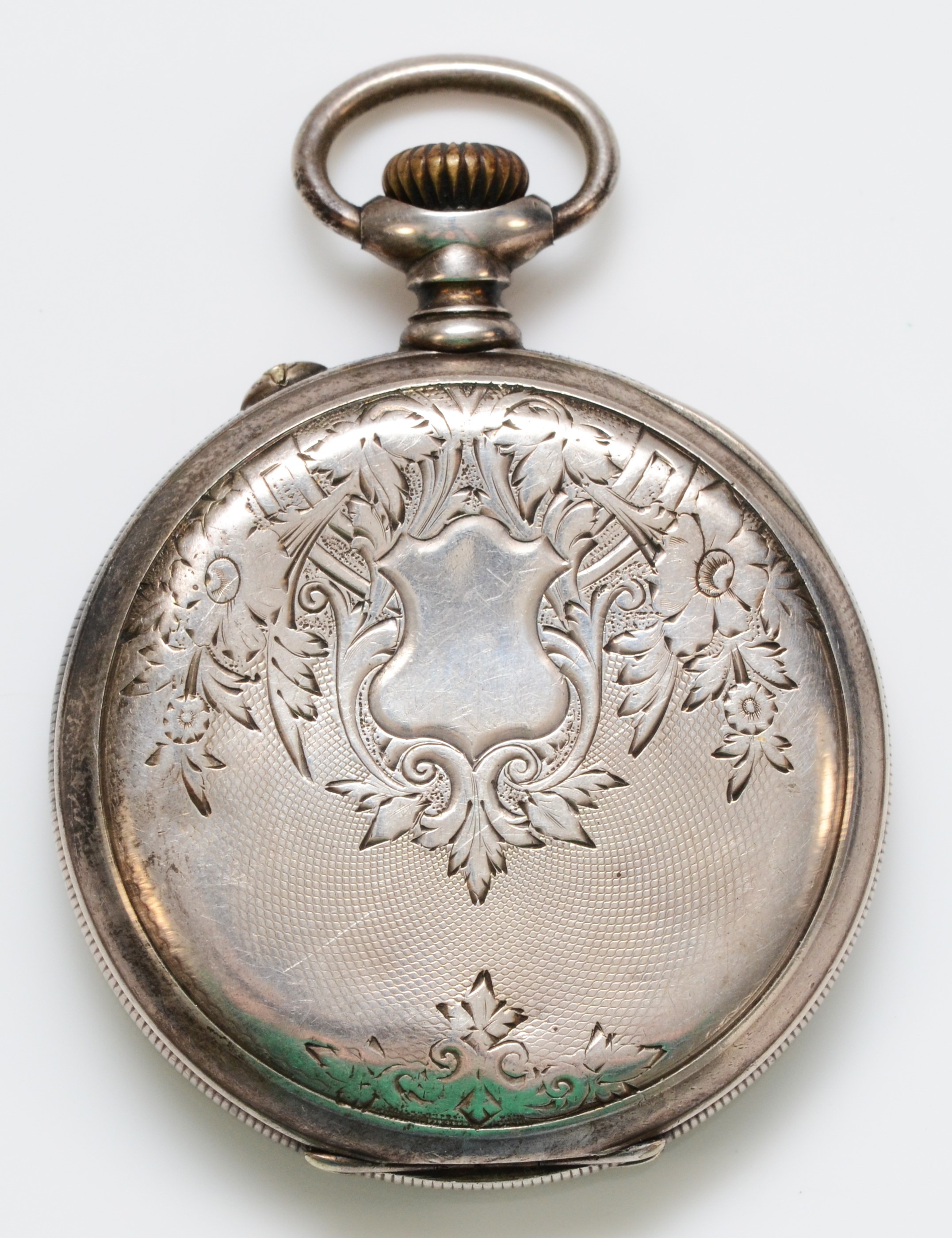 Zenith, a silver keyless wind open face pocket watch, Swiss silver case, 48mm, working when - Bild 2 aus 3