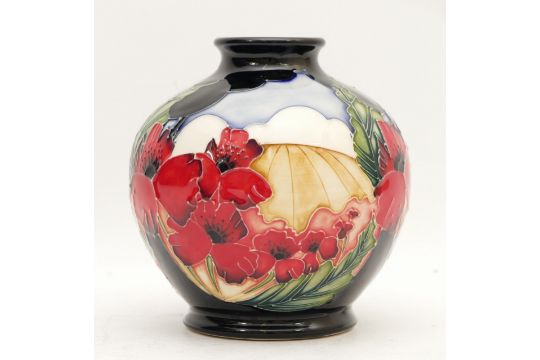 A Moorcroft vase, in the pattern, 'Forever England', dated 2013, H-12cm. - Image 1 of 4