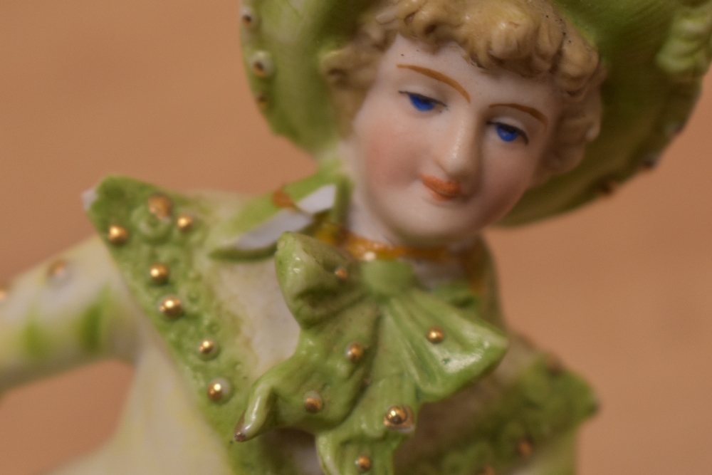 A 19th Century continental bisque porcelain figure group, with impressed number to the base, - Image 2 of 2