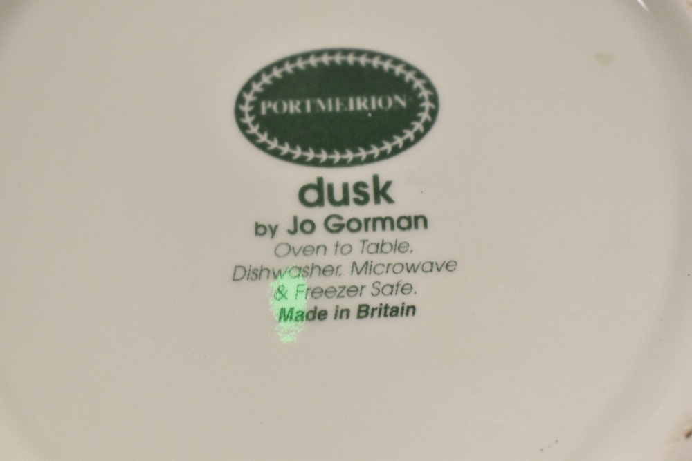 A collection of Portmeirion tableware 'Dusk' by Jo Gorman, cups, saucers, jug, plates and bowls - Image 3 of 3