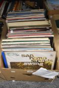 Approx one hundred and fifteen LP records, including easy listening and popular music.