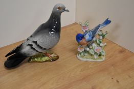 A Beswick Pottery ornithological/bird study 'Pigeon' number 1383, designed by Mr Orwell, moulded