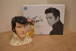 A Royal Doulton bone china 'Elvis' character jug, from the Vegas series EP6, limited edition