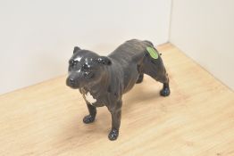 A Beswick Pottery Staffordshire Bull terrier, model No 3060, designed by Alan Maslankovski, in