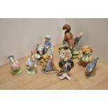 Two Beswick Pottery Beatrix Potter figures 'Peter Rabbit' and 'Jemima Puddleduck' printed marks to