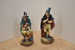 Two Royal Doulton bone china historical fictional figures, 'The Pied Piper' HN2102, 'The Mask