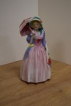 A Royal Doulton bone china figurine 'Miss Demure HN1402 (HN number not present on base) designed