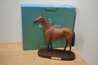 A Royal Doulton bone china racehourse study 'Red Rum' model DA18, designed by Graham Tongue in bay