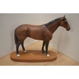 A Beswick pottery racehorse study 'Nijinski' number A2345, winner of The Triple Crown 1970, owned by