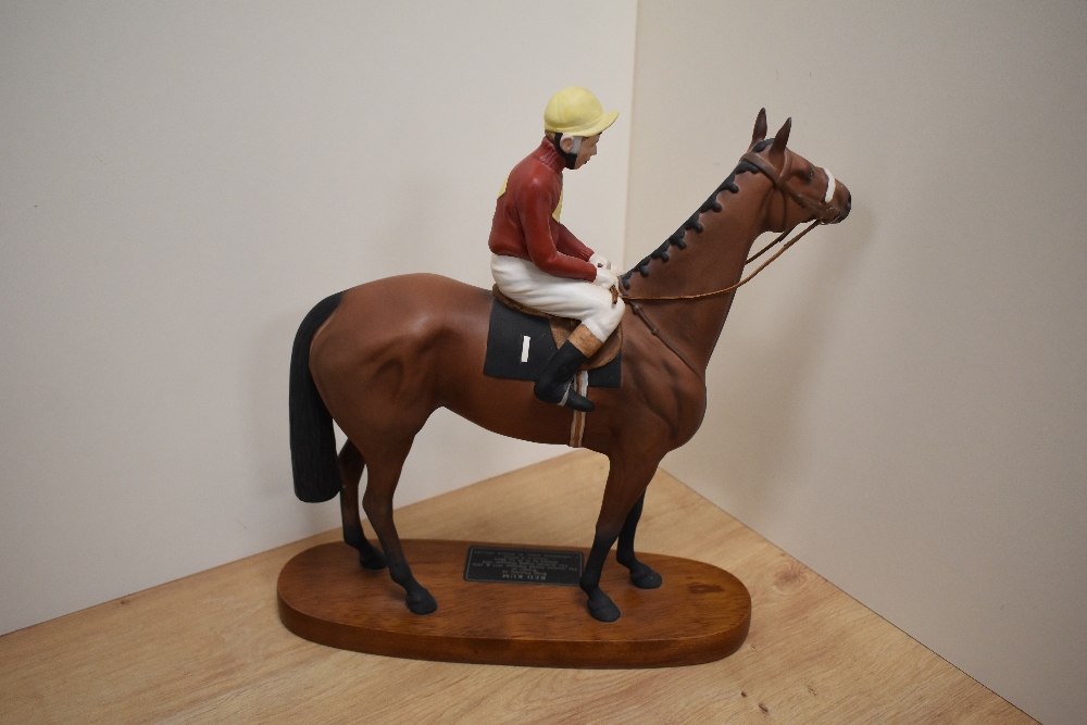 A Beswick Pottery horse racing group 'Red Rum' with jockey Brian Fletcher up, winner of The - Image 2 of 3